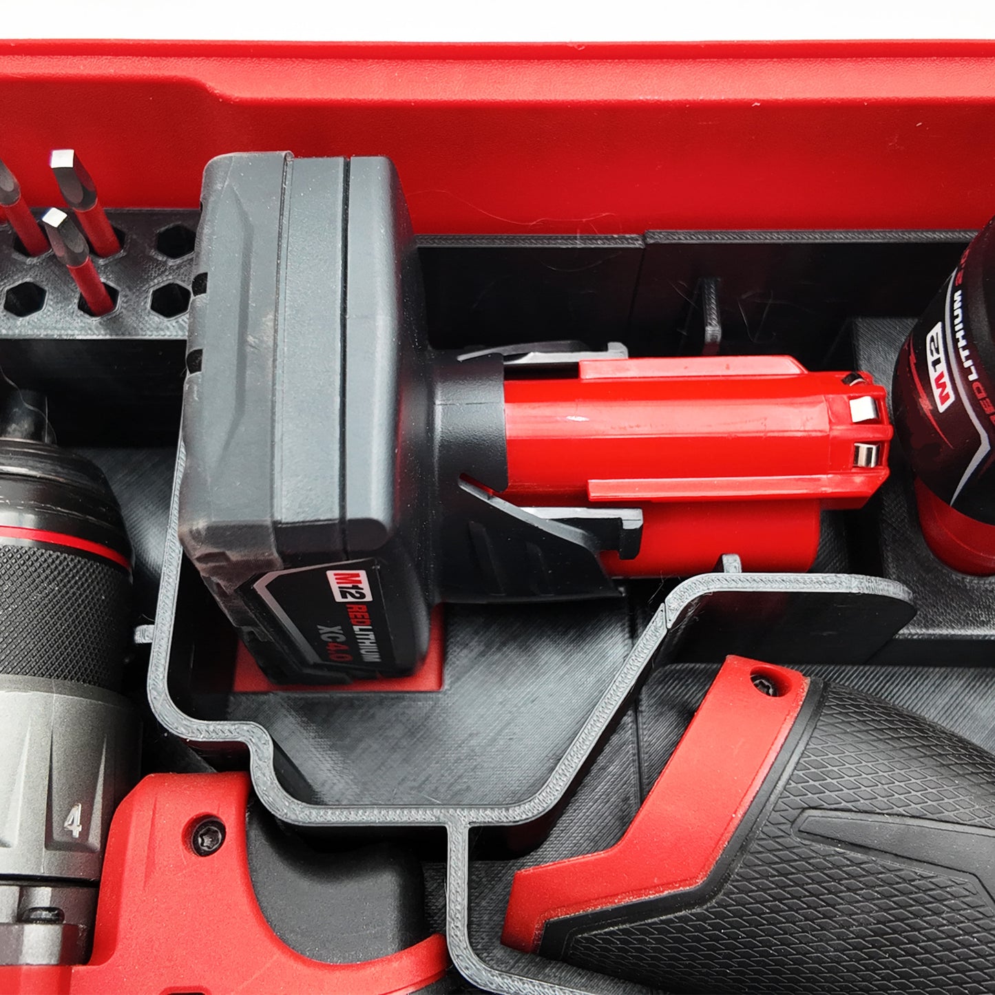 M12 Fuel Drill/driver and impact packout organizer.