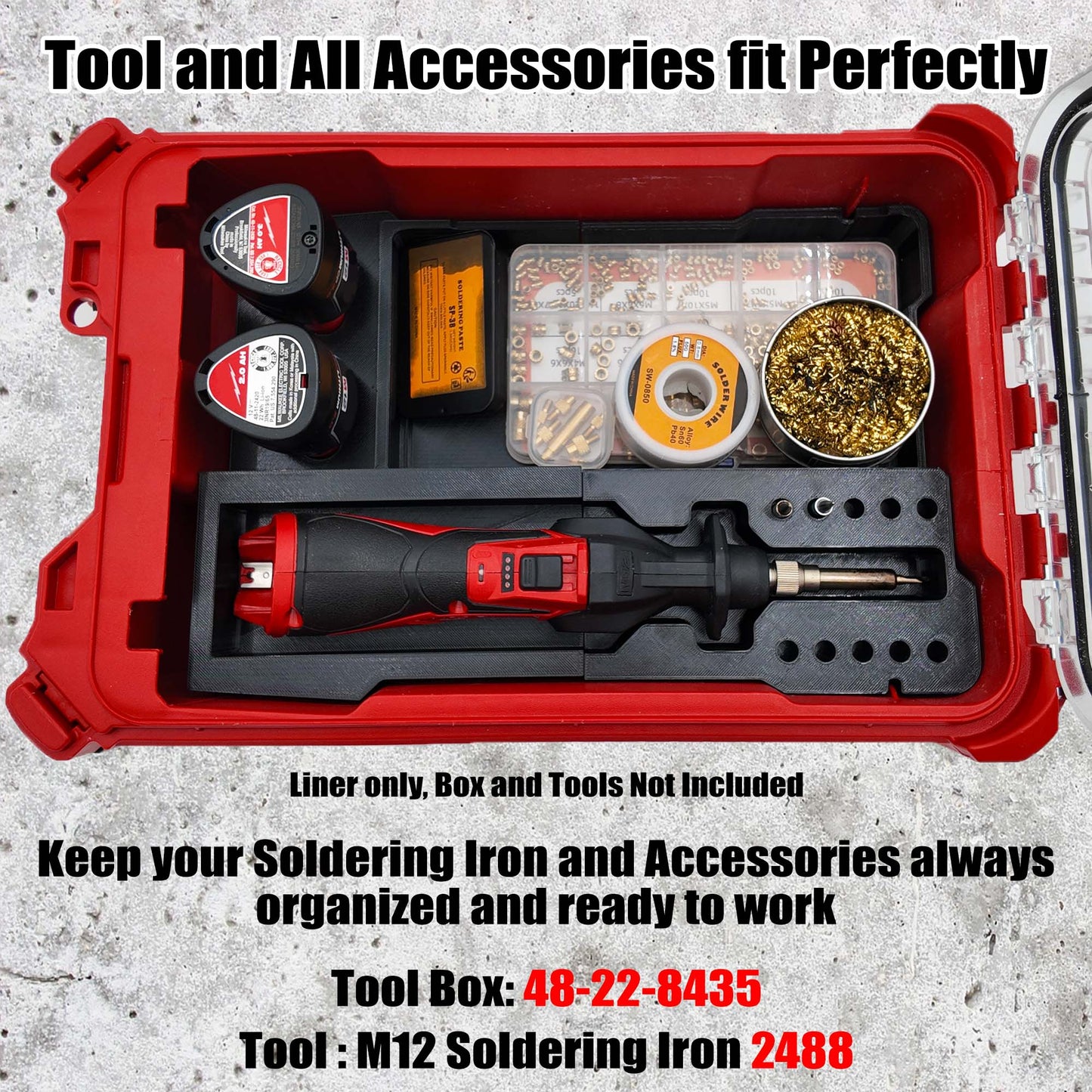 Milwaukee M12 Soldering Iron Packout Liner